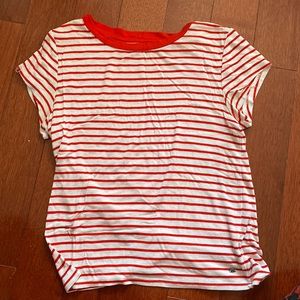 red and white stripe t-shirt